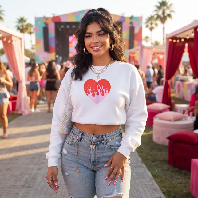 Fire Heart Sweatshirt (Creator Uploaded)