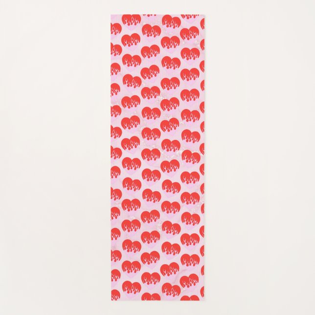 Fire Heart Yoga Mat (Front)