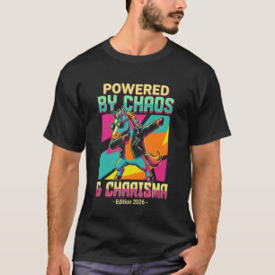 Fire Horse 2026 Chaos & Charisma Retro 90s Geometr T-Shirt