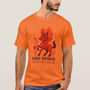 Fire Horse Chinese New Year 2026 T-Shirt