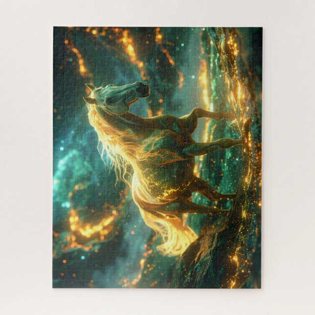 FIRE HORSE - CHINESE ZODIAC -  JIGSAW PUZZLE (Vertical)