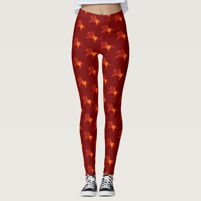 Fire Horse  Leggings (Front)