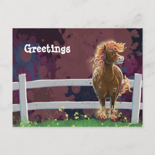 Fire Horse Postcard