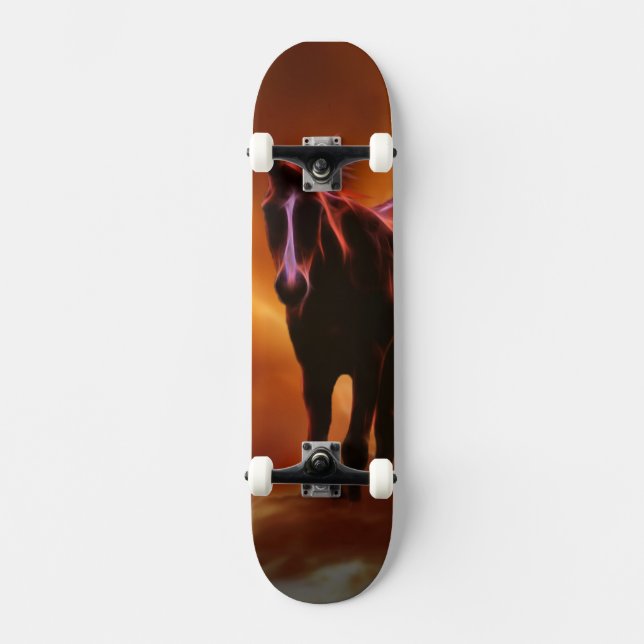 Fire horse skateboard (Front)