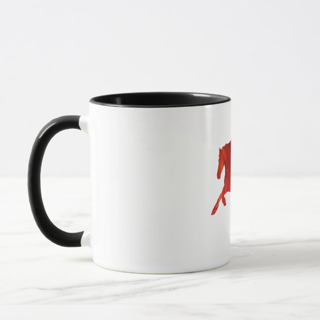 Fire horse Sticker Mug (Left)
