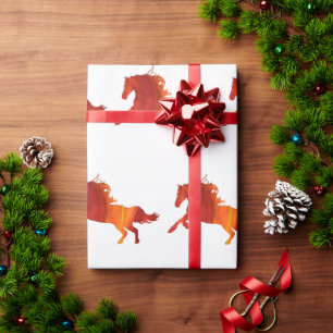 Fire Horse  Wrapping Paper