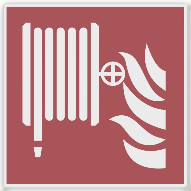 Fire Hose Reel Safety Sign (Front)