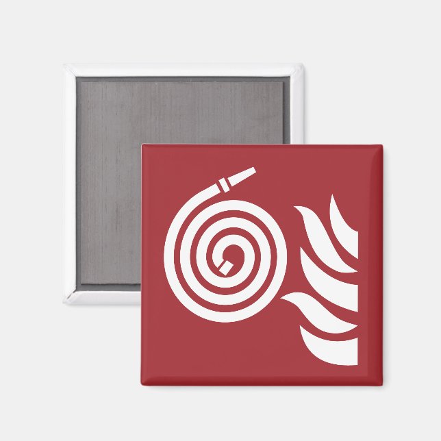Fire Hose Safety Sign Magnet (Front/Back)