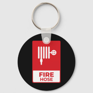 Fire Hose Sticker Key Ring