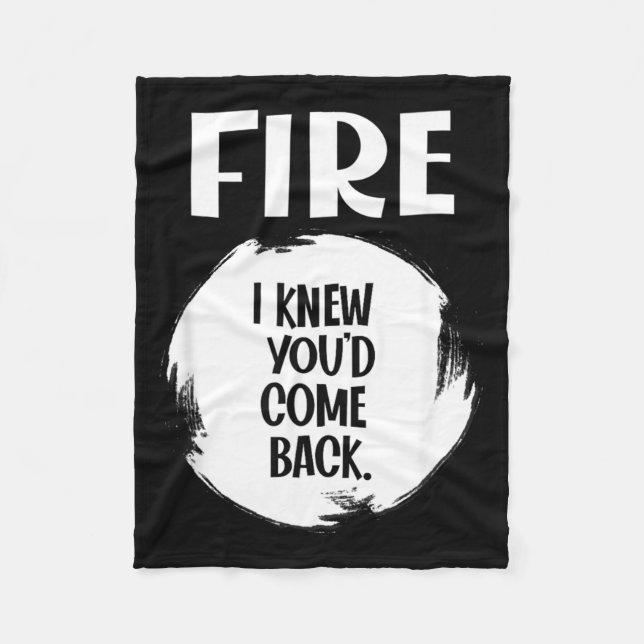 FIRE - Hot Packet Funny Taco Matching Halloween Fleece Blanket (Front)