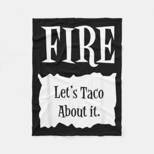 FIRE - Hot Packet Halloween Taco Costume Fleece Blanket