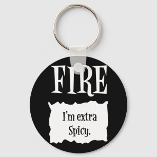 FIRE - Hot Packet Halloween Taco Costume  Key Ring