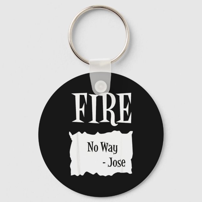 Fire - Hot Packet Halloween Taco Costume  Key Ring (Front)