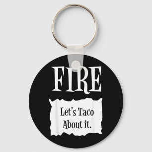 FIRE - Hot Packet Halloween Taco Costume Key Ring