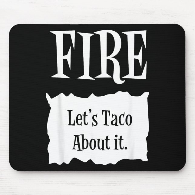 FIRE - Hot Packet Halloween Taco Costume Mouse Pad (Front)