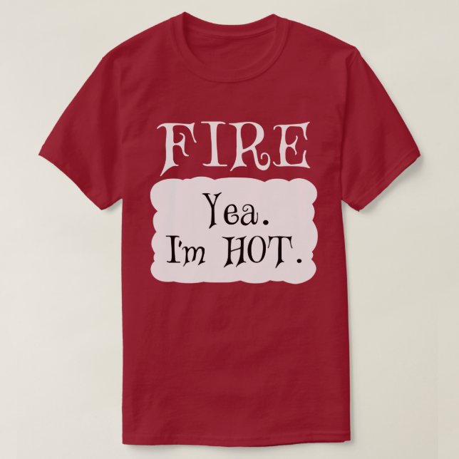 FIRE Hot Packet Halloween Taco Costume T-Shirt (Design Front)