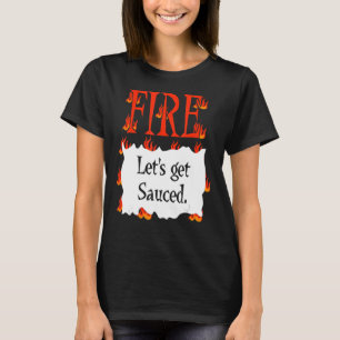 FIRE Hot Packet Halloween Taco Costume T-Shirt