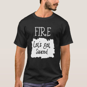 Fire Hot Packet Taco Get Sauced Halloween T-Shirt