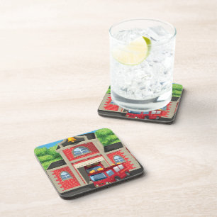 Fire House and Fire Truck Coaster