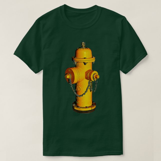 Fire Hydrant Fire Fireman Fighter  T-Shirt (Design Front)