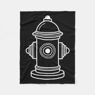 Fire Hydrant Firefighter Fireman Lazy Halloween Fleece Blanket