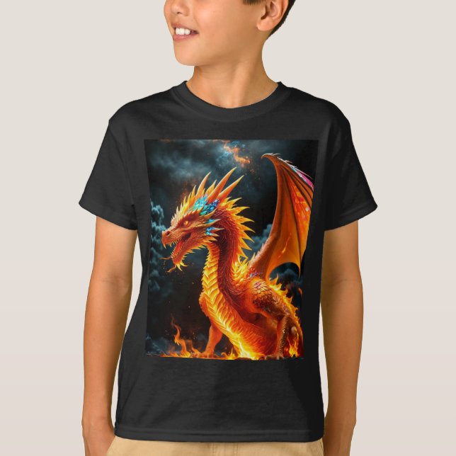 Fire & Ice Dragon T-Shirt (Front)