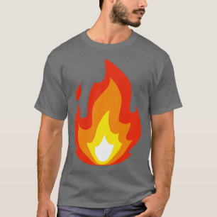 Fire Icon Illustration Flames Hot T-Shirt