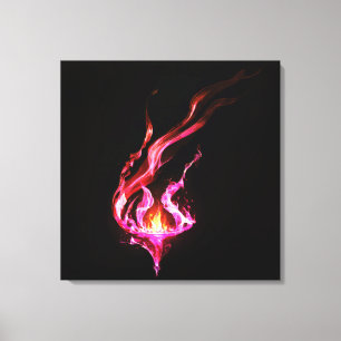 Fire Illution Canvas Print
