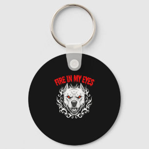 Fire in My Eyes - Pitbull Key Ring