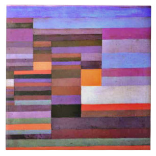 Fire in the Evening by Paul Klee Tile