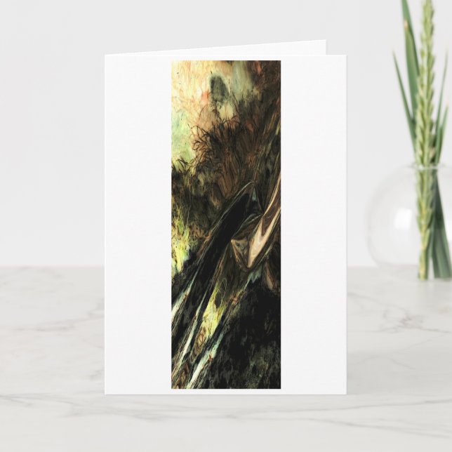 "Fire in the Grass" Digitally Modified Field Photo Card (Front)