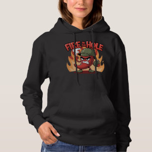 Fire in the Hole Spicy Chilli Pepper Funny Food Hoodie