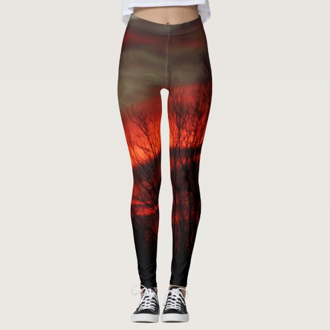 Fire in The Woods Leggings (Front)