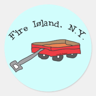 Fire Island Classic Round Sticker