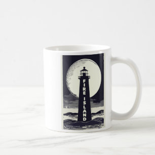 Fire Island Lighthouse New York Moon Coffee Mug