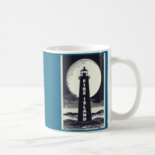 Fire Island Lighthouse New York Moon Coffee Mug