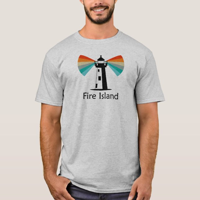 Fire Island Lighthouse Rainbow T-Shirt (Front)