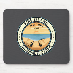 Fire Island National Seashore New York Badge _2  Mouse Pad