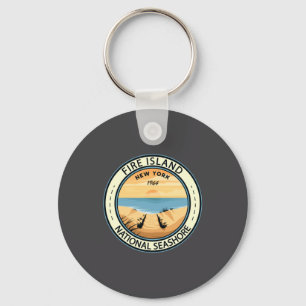 Fire Island National Seashore New York Badge  Key Ring