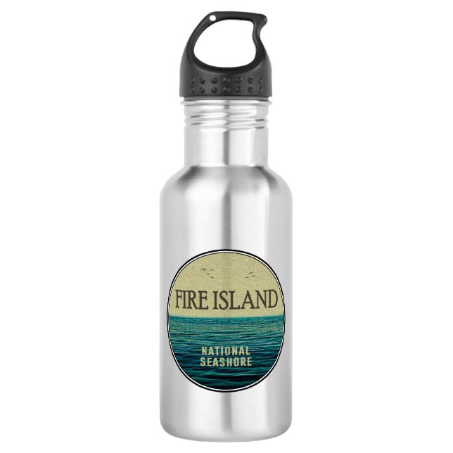 Fire Island National Seashore New York Ocean Birds 532 Ml Water Bottle (Front)