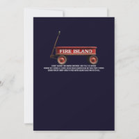 Fire Island retro red wagon beach summer vacation 