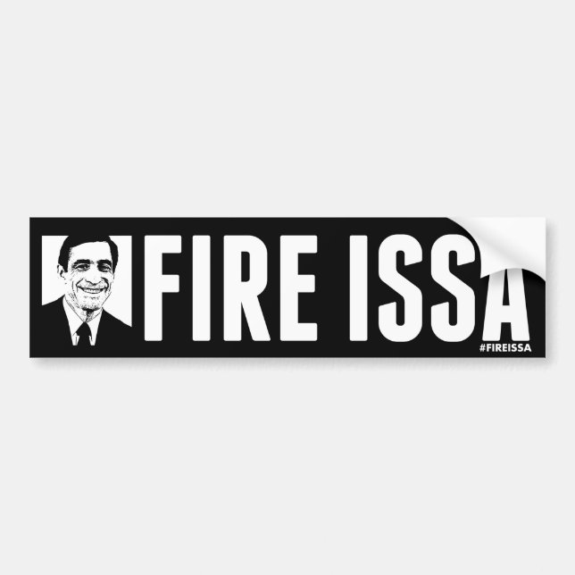 FIRE ISSA BUMPER STICKER FACE (Front)