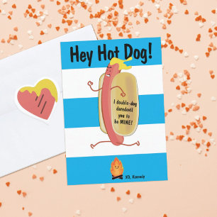 Fire Jumping Hot Kids School Valentine's Day Card