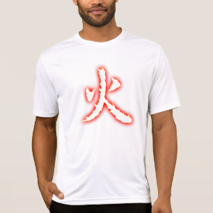 Fire Kanji Men's Micro Fibre T-Shirt
