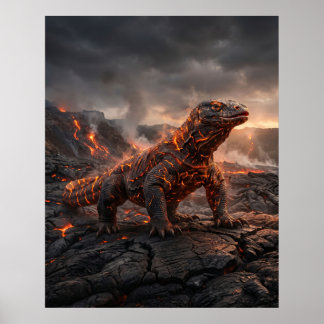 Fire Komodo Volcanic Wastes Poster