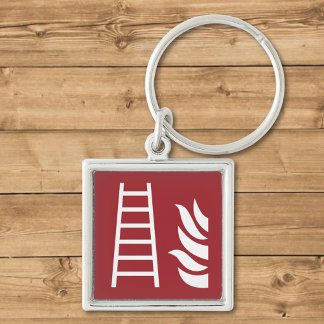 Fire Ladder Safety Sign Key Ring