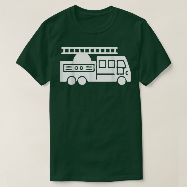 Fire Ladder Truck  T-Shirt (Design Front)