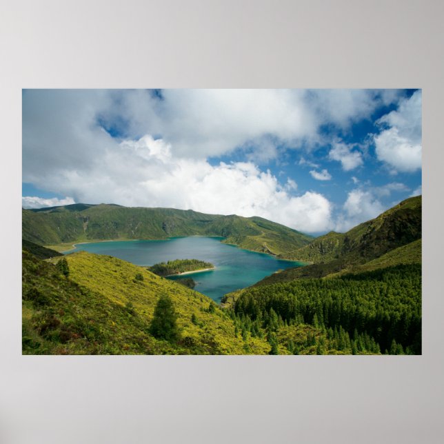 Fire Lake, Azores Poster (Front)