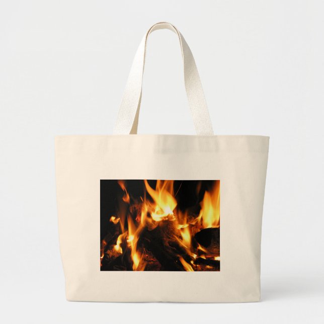 Fire Large Tote Bag (Front)