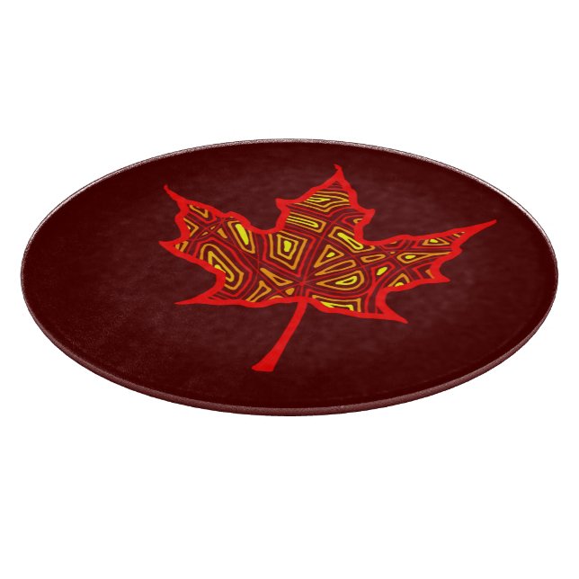 Fire Leaf Cutting Board (Corner)